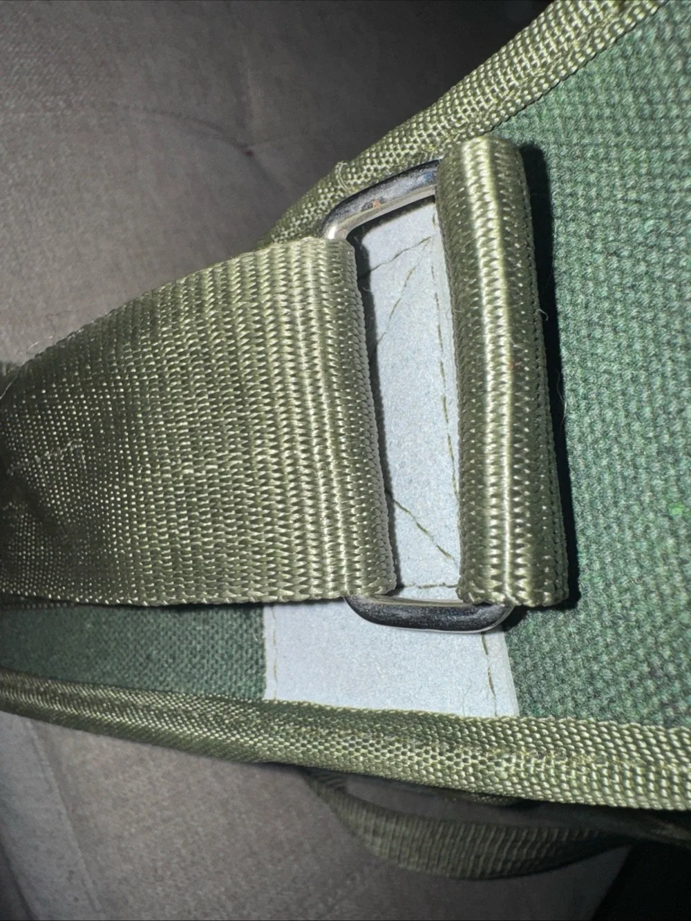 Source Unknown Olive Canvas Messenger Bag with Buckle Straps